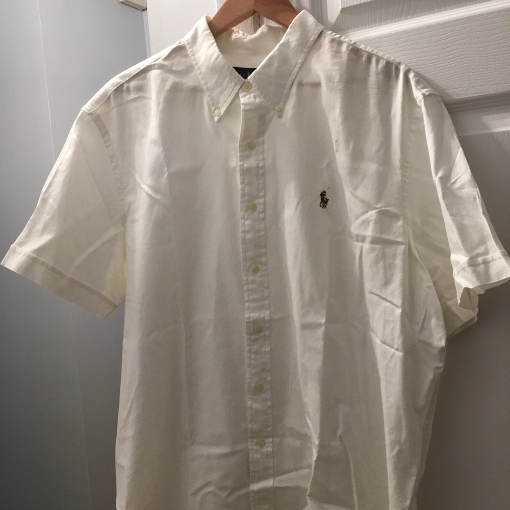 Mens white Ralph Lauren shirt